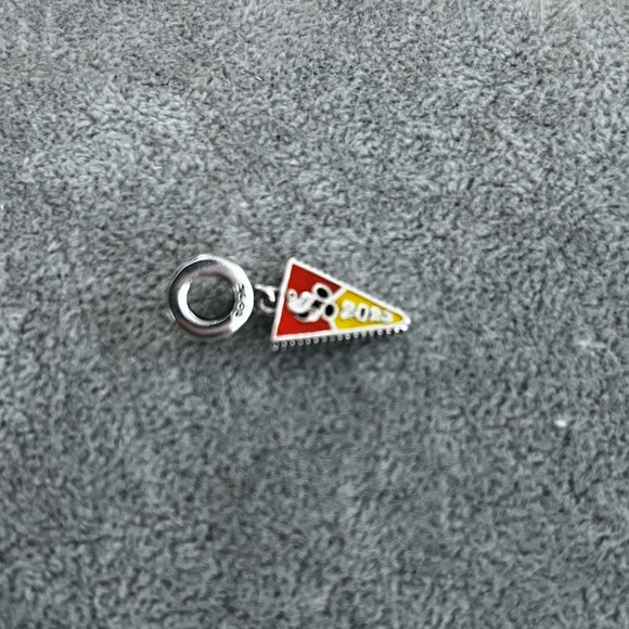 Disney Mickey Mouse Flag Banner Dangle Charm - Picture 3 of 5